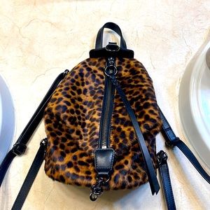 Julian Convertible Leopard Print Mini Backpack